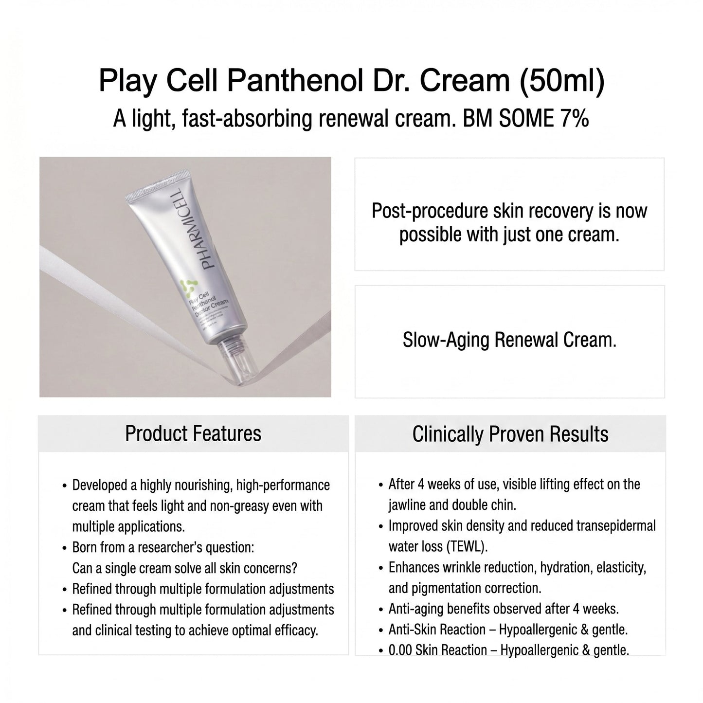 Pharmicell Play Cell Panthenol Doctor Stem Cell Cream