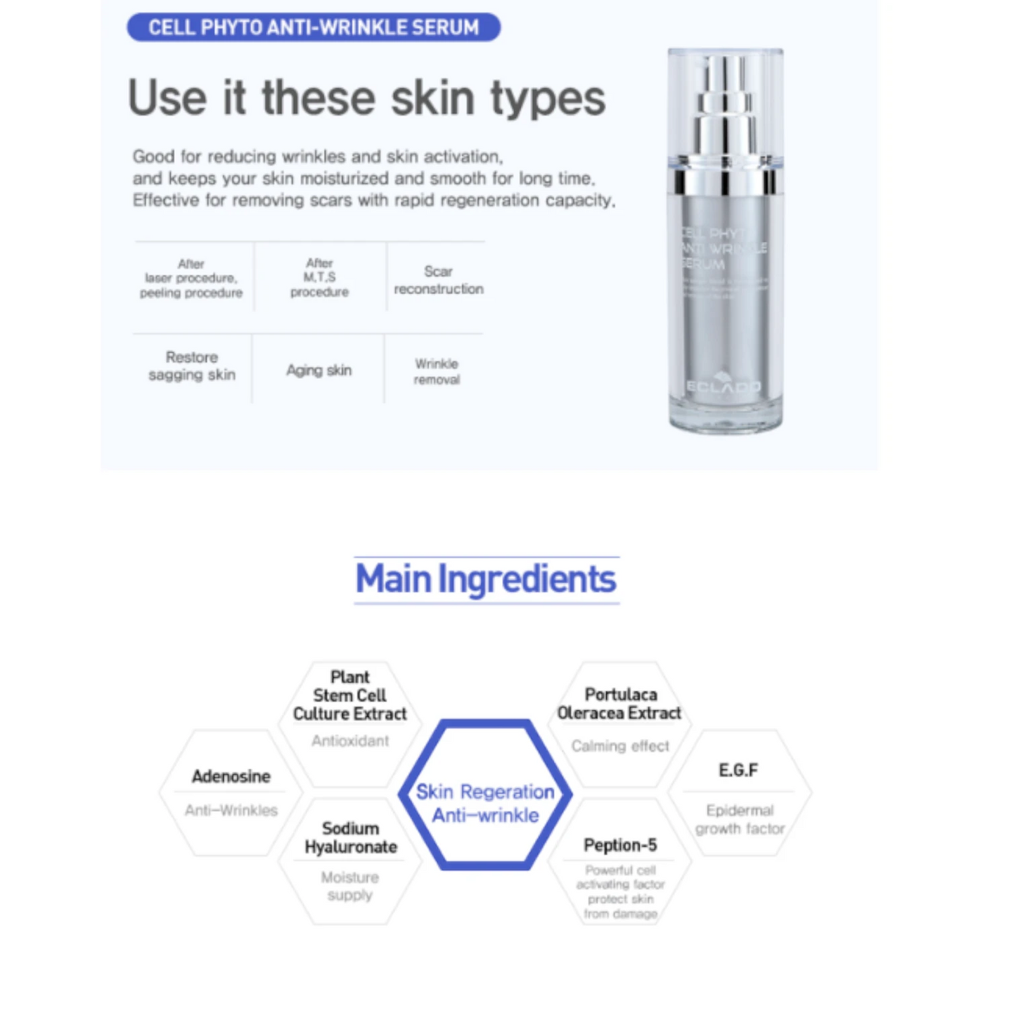 ECLADO Cell Phyto Anti-Wrinkle Serum