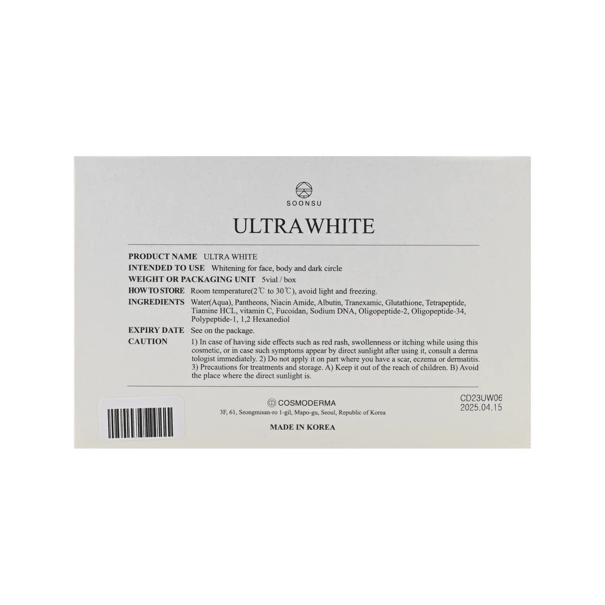 Soonsu Ultra White