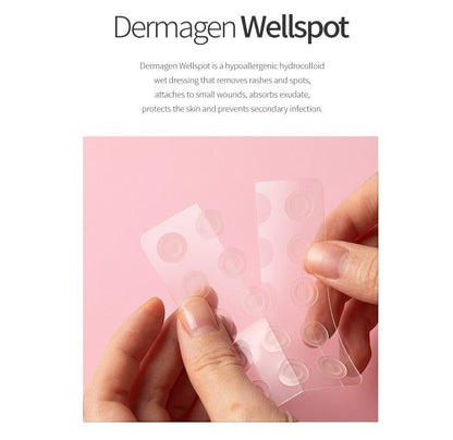 Dermagen Wellspot Hydrocolloid Acne Patches – Healing Pimple Stickers for Zits and Blemishes (Korean Skincare)