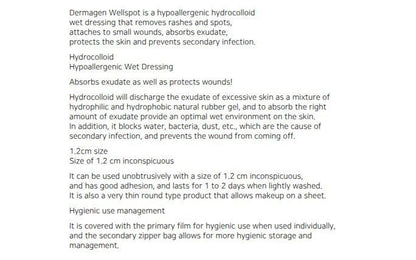 Dermagen Wellspot Hydrocolloid Acne Patches – Healing Pimple Stickers for Zits and Blemishes (Korean Skincare)
