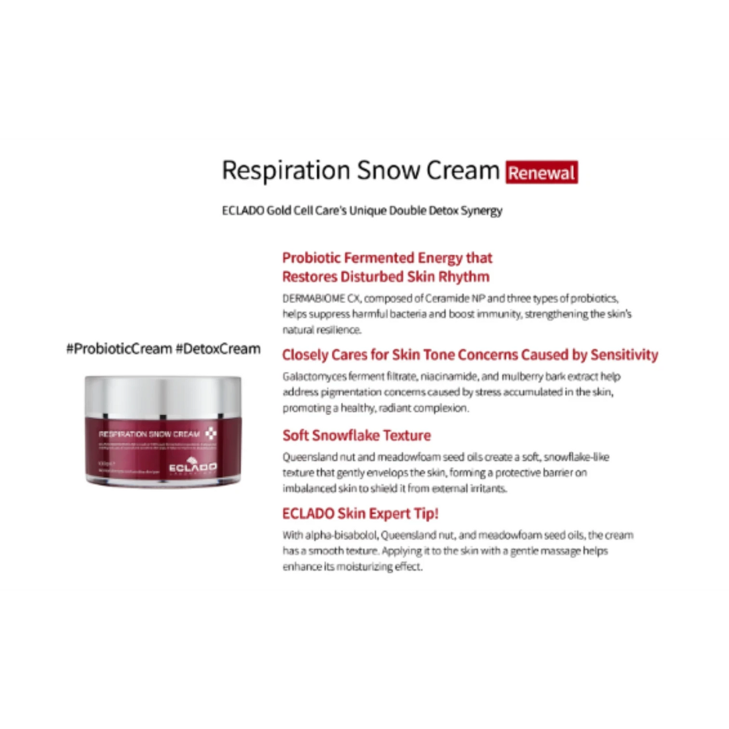 Eclado Respiration Snow Cream