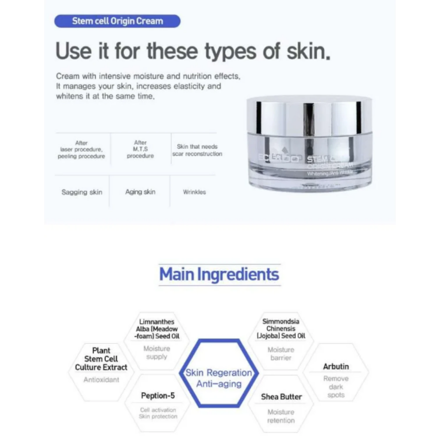 ECLADO Stem Cell Origin Cream