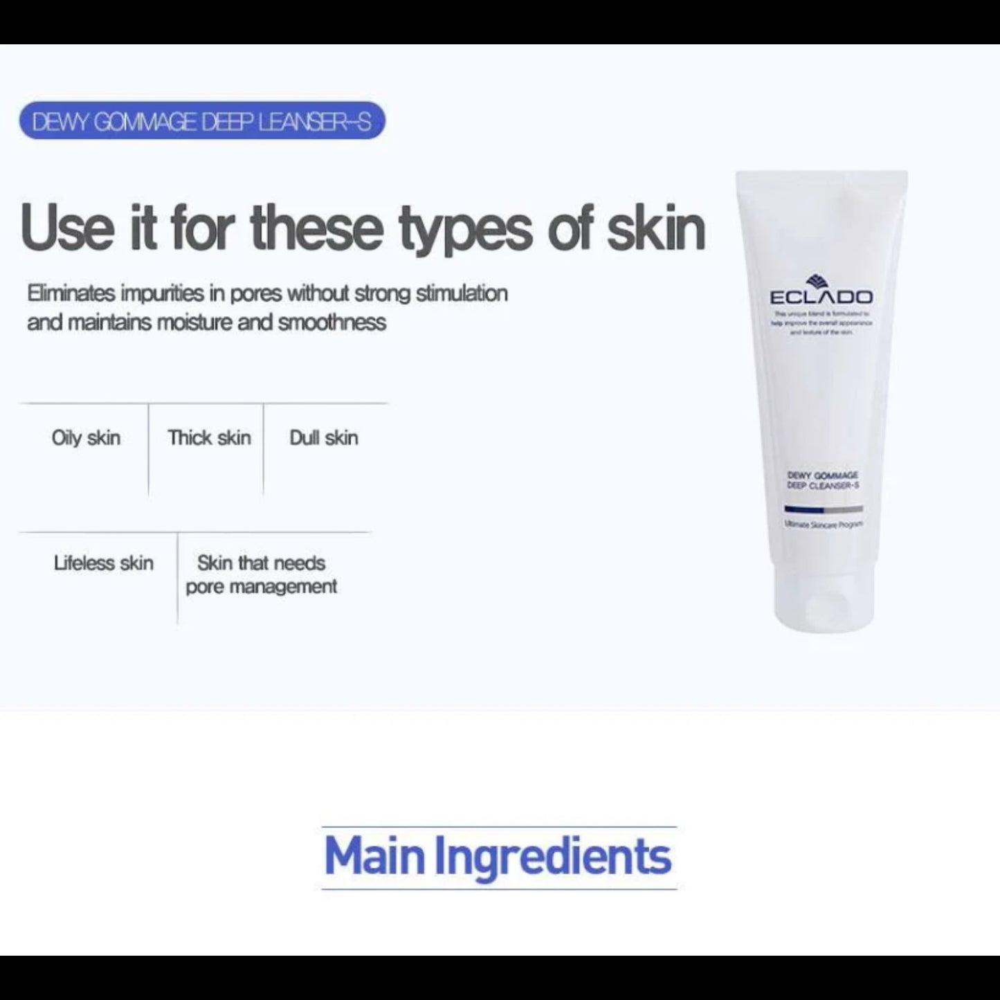 ECLADO Dewy Gommage Deep Cleansing-S