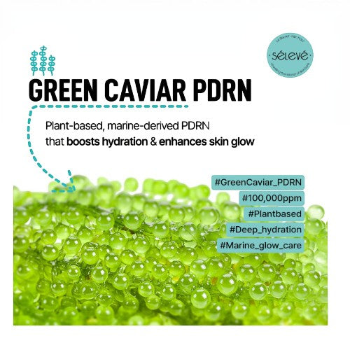 DIY Skincare Lab™ Green Caviar PDRN extract for deep hydration and skin glow, featuring marine-derived ingredients.