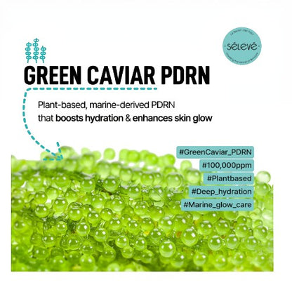 DIY Skincare Lab™ Green Caviar PDRN extract for deep hydration and skin glow, featuring marine-derived ingredients.