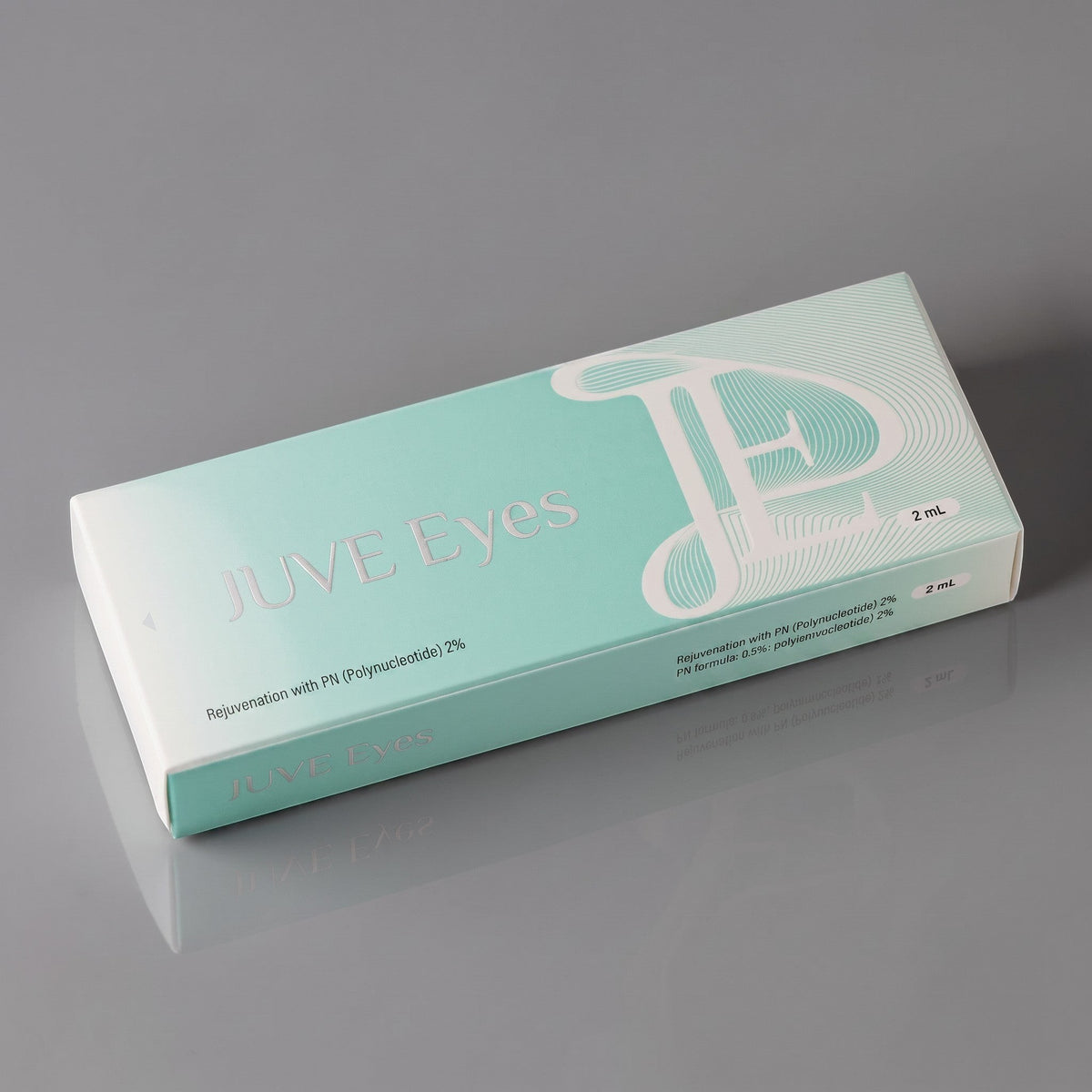 DIY Skincare Lab™ JUVE Eyes PN 1% conditioning booster box in mint green, designed for periorbital skin rejuvenation.