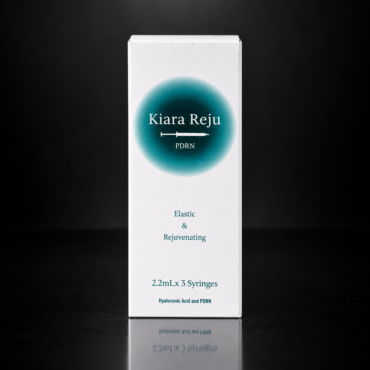 DIY Skincare Lab™ Kiara Reju PDRN and Hyaluronic Acid revitalizing skin booster box with three 2.2ml applicators.