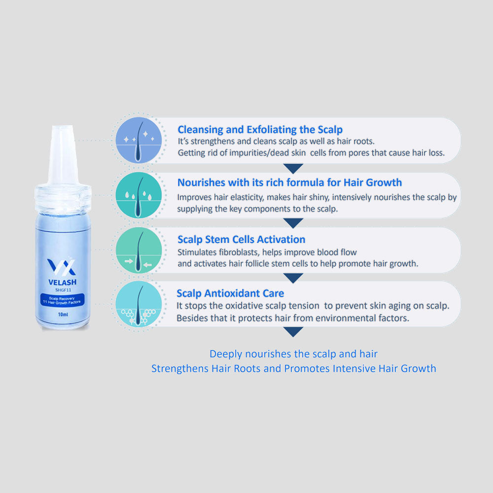 Velash SHGF11 - Scalp Advanced Clinic 11 Cell Growth Factors