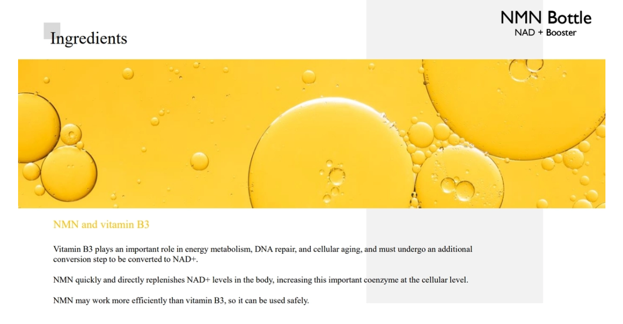 NMN Bottle (NAD+ Skin Booster)