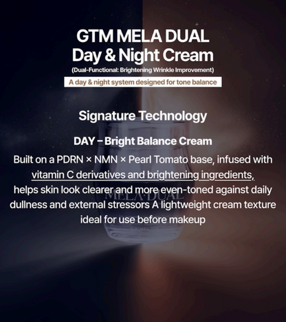 GTM MelaDual Day & Night Cream - 75ml