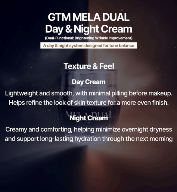 GTM MelaDual Day & Night Cream - 75ml